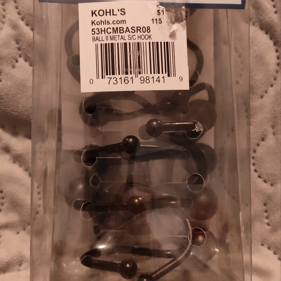 NWT! Home Classics Shower Hooks (12ct) - Picture 5 of 7